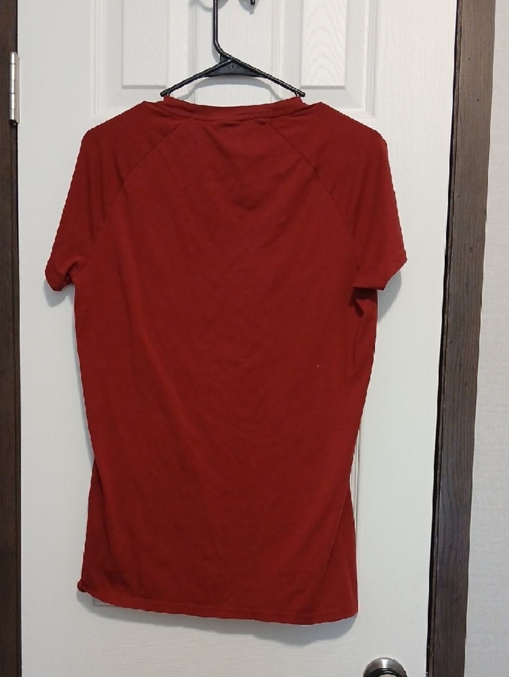 Gymshark Men’s Red Short Sleeve Training Tee with White Logo - Picture 3 of 3